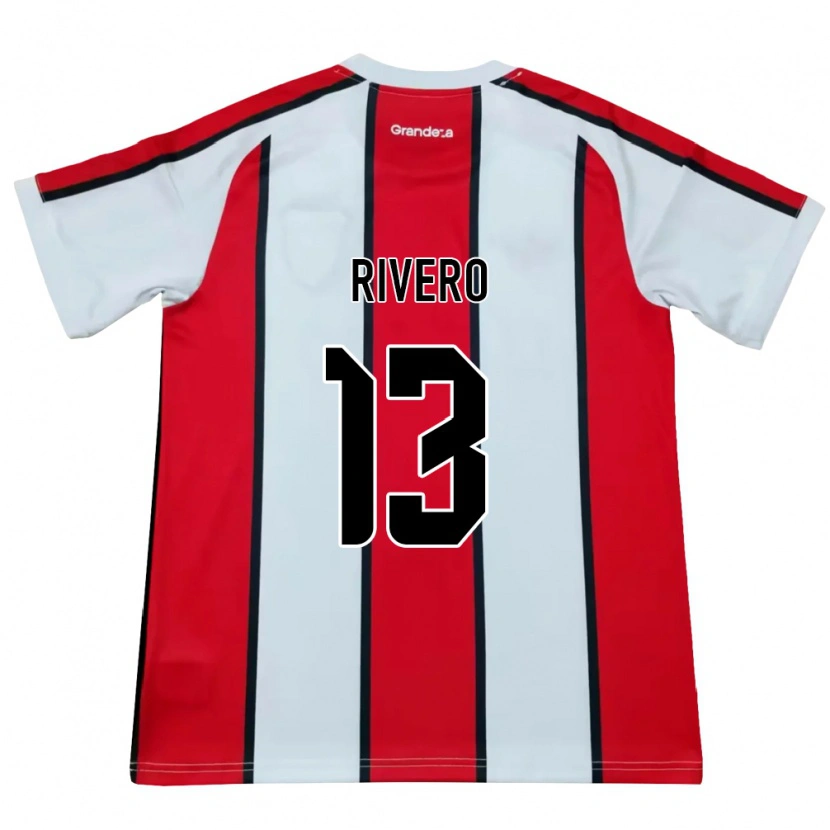 Danxen Damen Lautaro Rivero #13 Weiß Rot Schwarz Auswärtstrikot Trikot 2026/27 T-Shirt