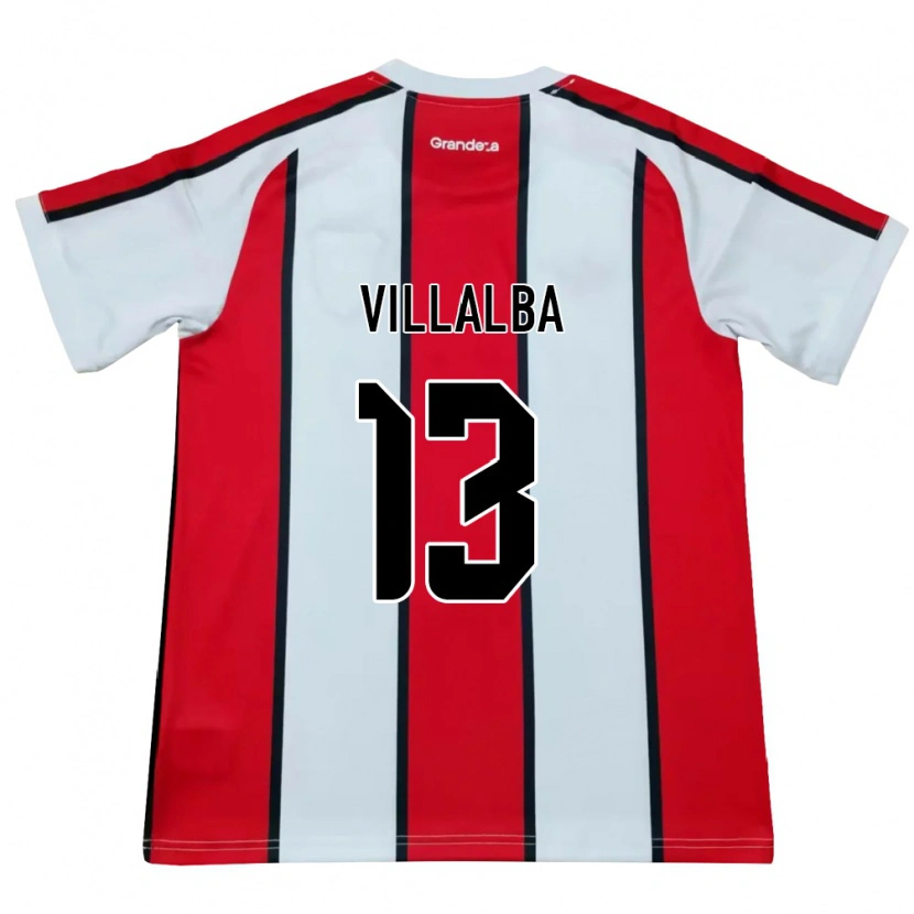 Danxen Damen Jonathan Villalba #13 Weiß Rot Schwarz Auswärtstrikot Trikot 2026/27 T-Shirt
