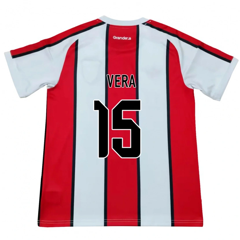 Danxen Damen Fausto Vera #15 Weiß Rot Schwarz Auswärtstrikot Trikot 2026/27 T-Shirt