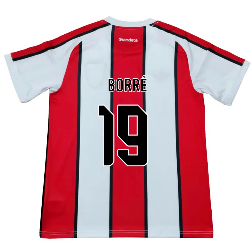 Danxen Damen Rafael Santos Borré #19 Weiß Rot Schwarz Auswärtstrikot Trikot 2026/27 T-Shirt