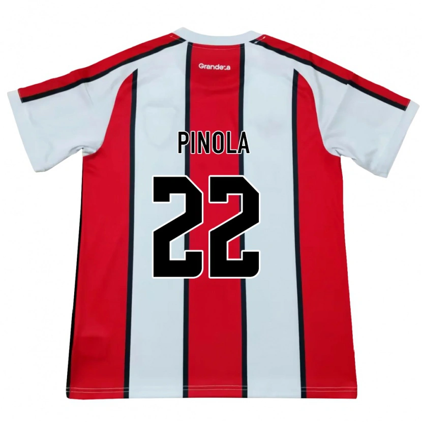 Danxen Damen Javier Pinola #22 Weiß Rot Schwarz Auswärtstrikot Trikot 2026/27 T-Shirt
