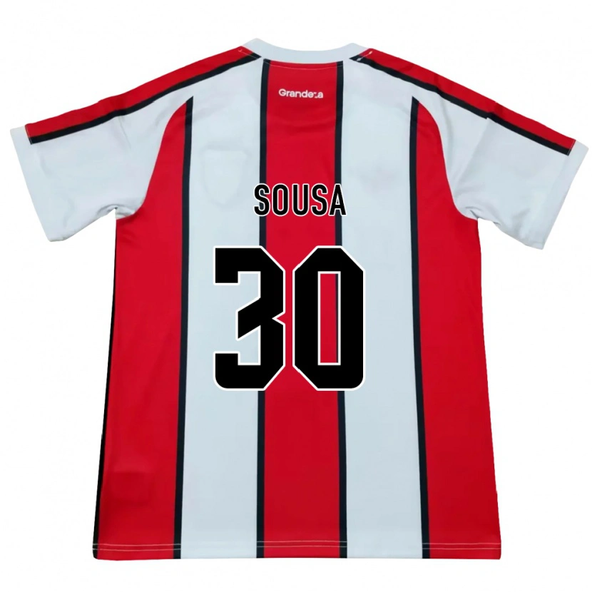 Danxen Damen Ludmila Sousa #30 Weiß Rot Schwarz Auswärtstrikot Trikot 2026/27 T-Shirt