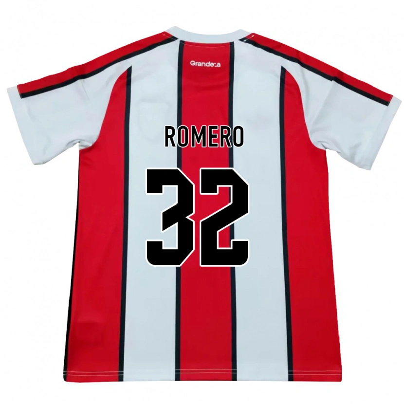 Danxen Damen Julieta Romero #32 Weiß Rot Schwarz Auswärtstrikot Trikot 2026/27 T-Shirt