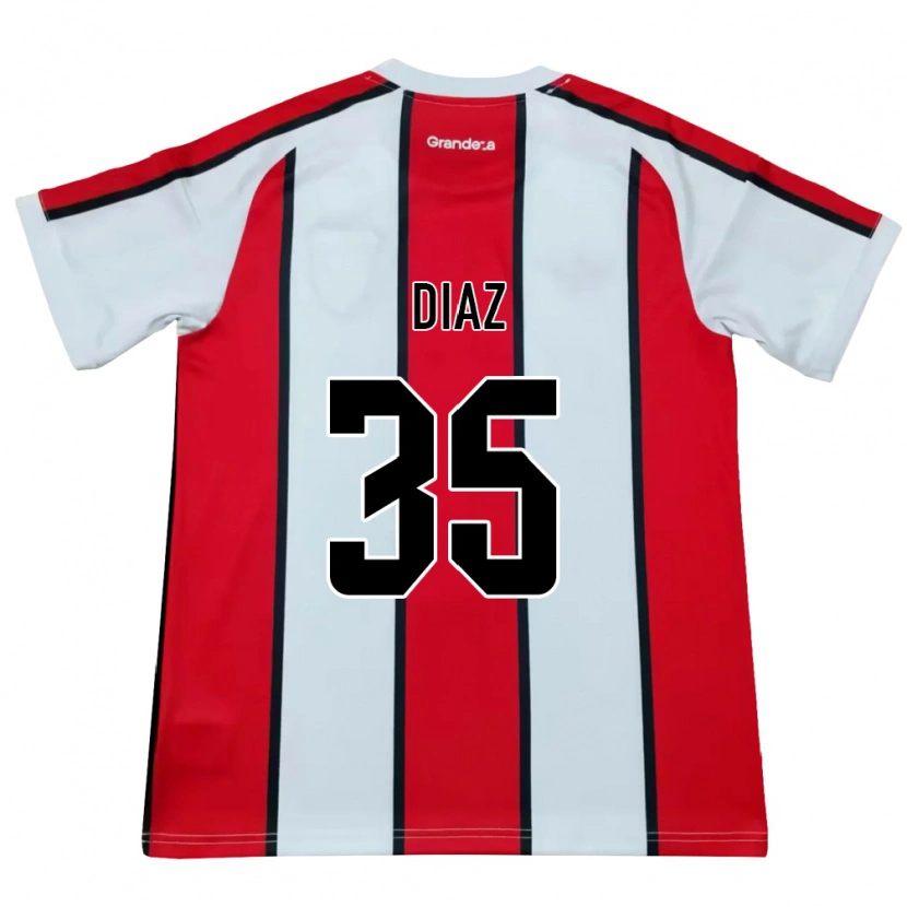 Danxen Damen Leonardo Diaz #35 Weiß Rot Schwarz Auswärtstrikot Trikot 2026/27 T-Shirt
