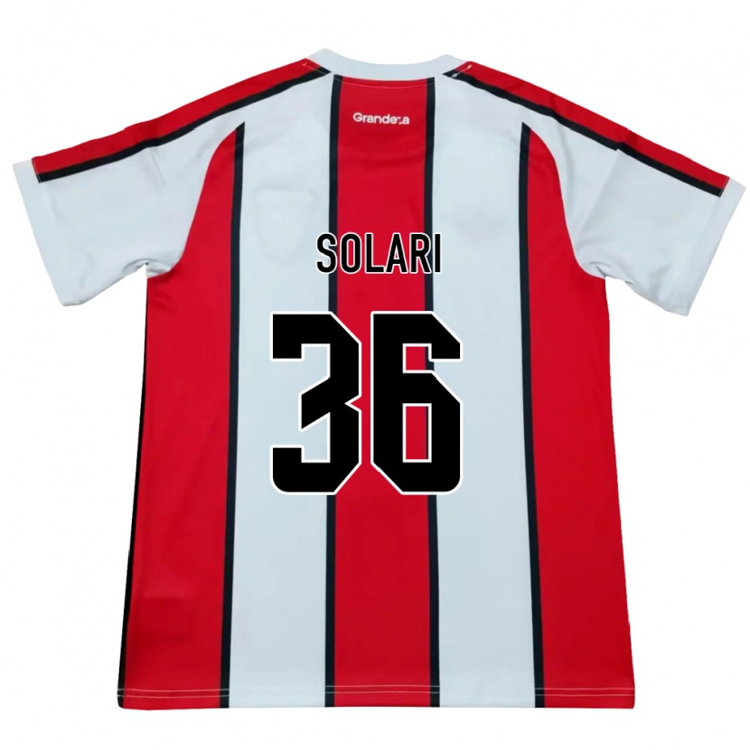 Danxen Damen Pablo Solari #36 Weiß Rot Schwarz Auswärtstrikot Trikot 2026/27 T-Shirt