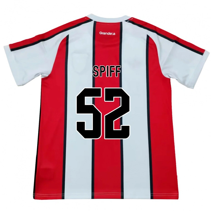 Danxen Damen Jonathan Spiff #52 Weiß Rot Schwarz Auswärtstrikot Trikot 2026/27 T-Shirt