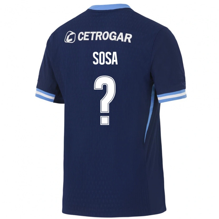 Danxen Damen Gonzalo Sosa #0 Königsblau Hellblau Weiß Auswärtstrikot Trikot 2026/27 T-Shirt