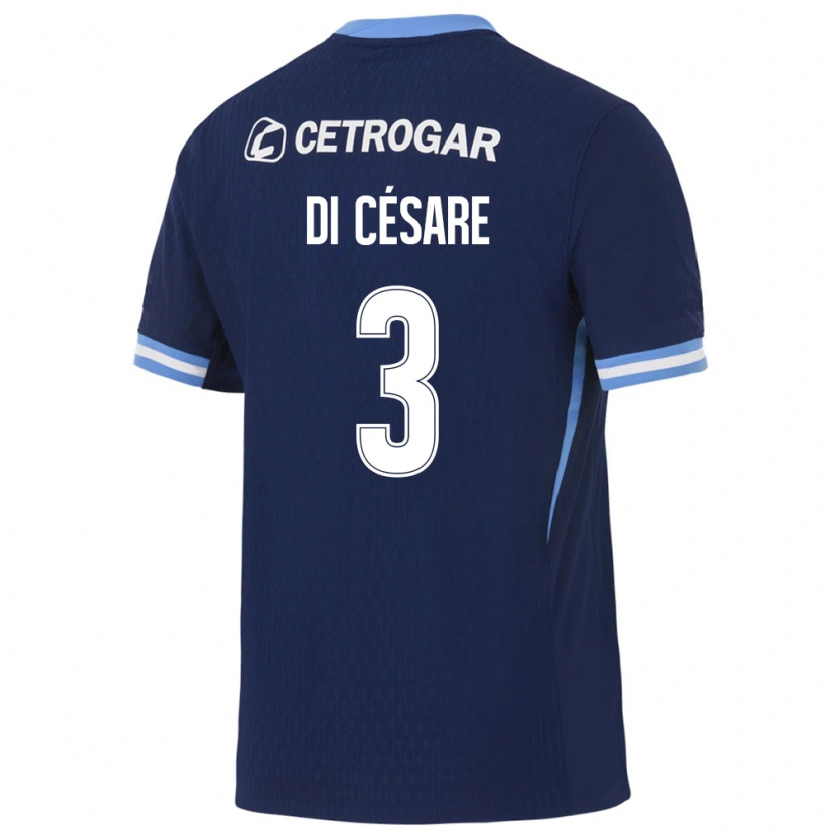 Danxen Damen Marco Di Césare #3 Königsblau Hellblau Weiß Auswärtstrikot Trikot 2026/27 T-Shirt