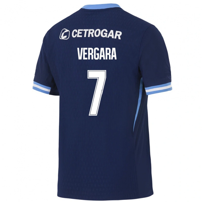 Danxen Damen Duván Vergara #7 Königsblau Hellblau Weiß Auswärtstrikot Trikot 2026/27 T-Shirt
