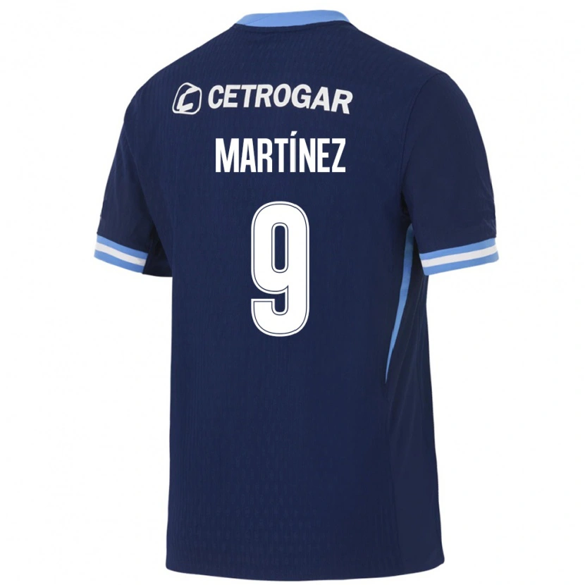 Danxen Damen Adrián Martínez #9 Königsblau Hellblau Weiß Auswärtstrikot Trikot 2026/27 T-Shirt