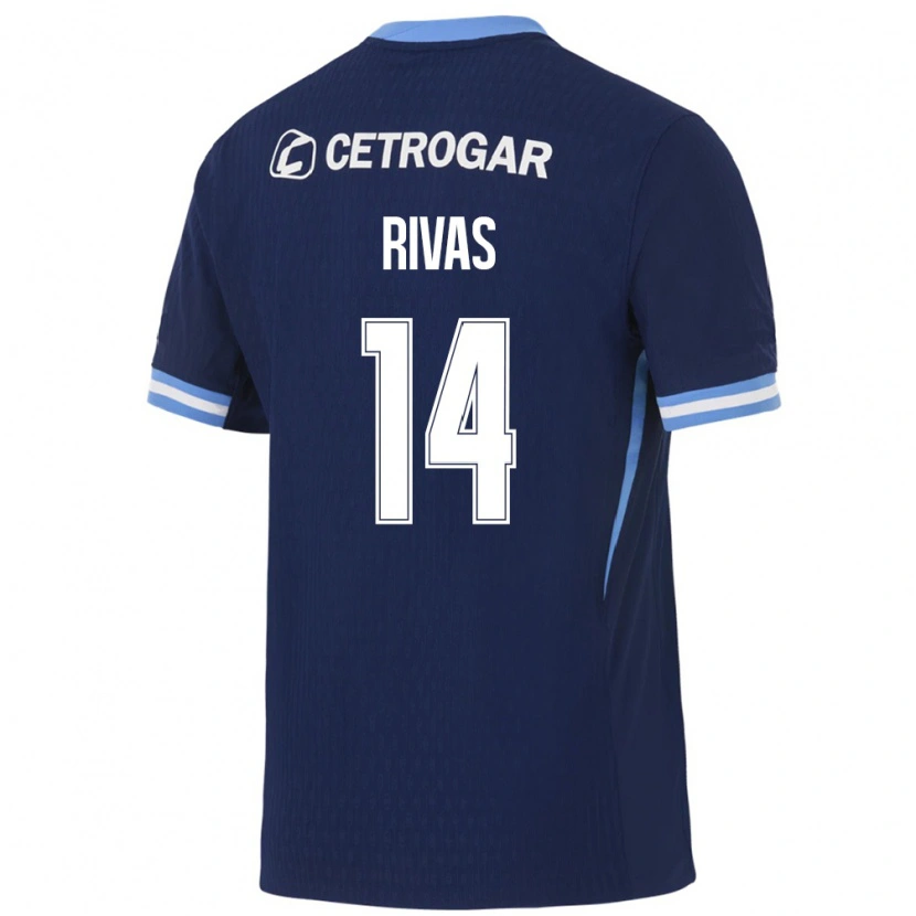 Danxen Damen Lautaro Rivas #14 Königsblau Hellblau Weiß Auswärtstrikot Trikot 2026/27 T-Shirt