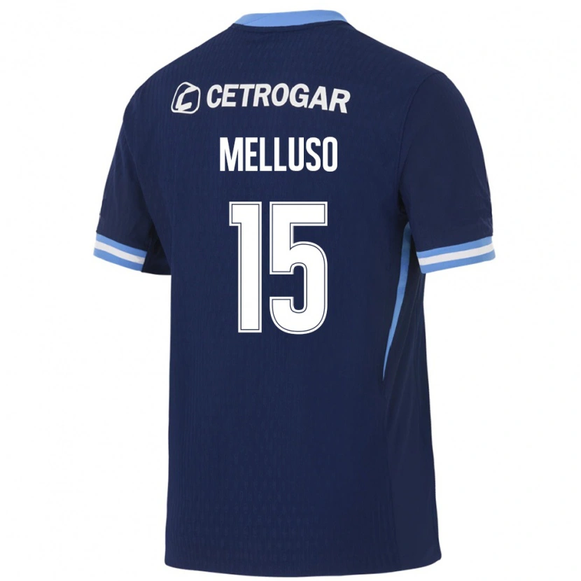 Danxen Damen Mateo Melluso #15 Königsblau Hellblau Weiß Auswärtstrikot Trikot 2026/27 T-Shirt