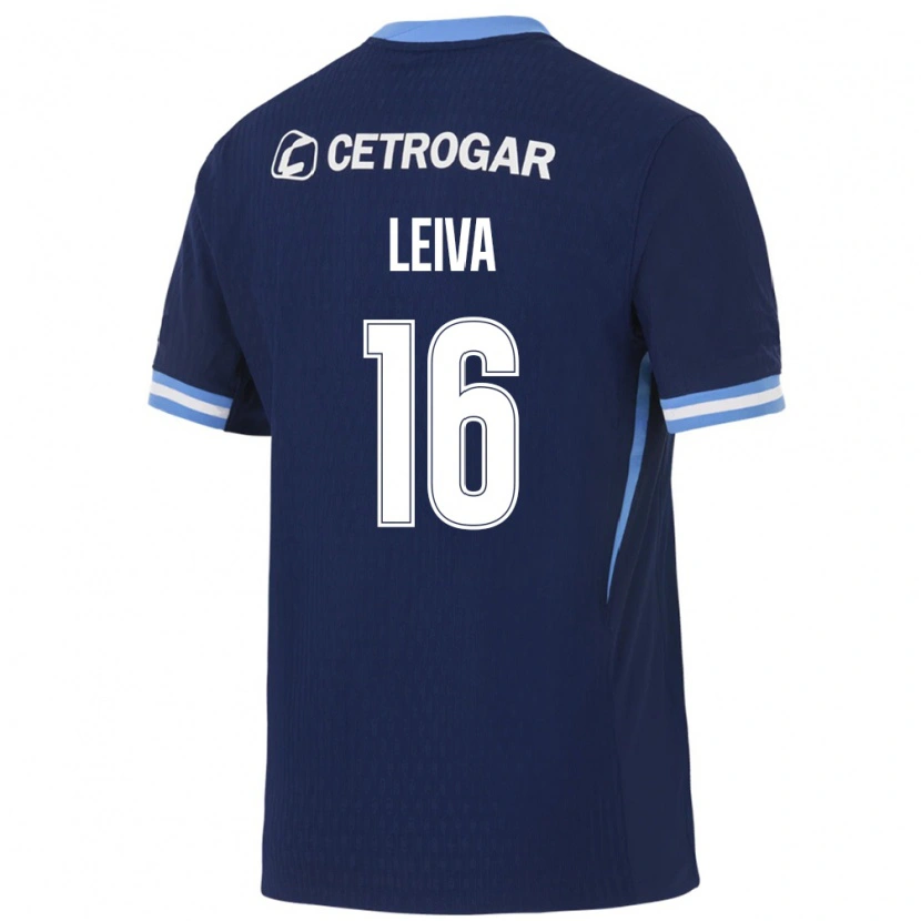 Danxen Damen Gonzalo Leiva #16 Königsblau Hellblau Weiß Auswärtstrikot Trikot 2026/27 T-Shirt