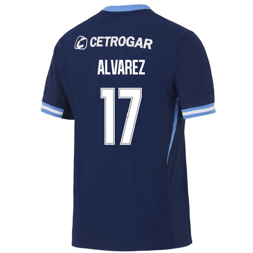 Danxen Damen Lucas Alvarez #17 Königsblau Hellblau Weiß Auswärtstrikot Trikot 2026/27 T-Shirt