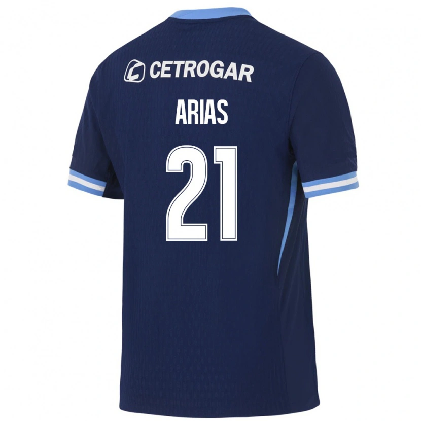 Danxen Damen Gabriel Arias #21 Königsblau Hellblau Weiß Auswärtstrikot Trikot 2026/27 T-Shirt