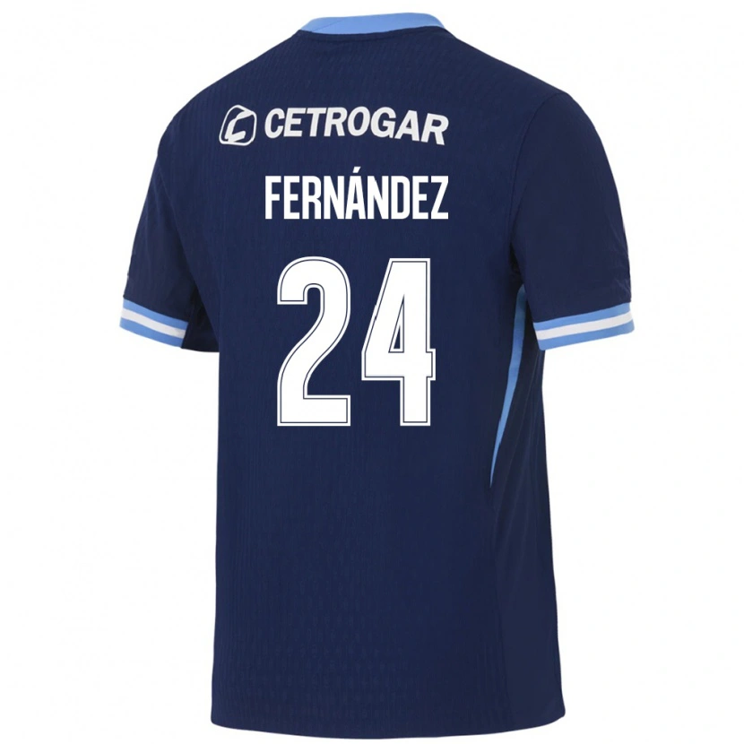 Danxen Damen Adrián Fernández #24 Königsblau Hellblau Weiß Auswärtstrikot Trikot 2026/27 T-Shirt