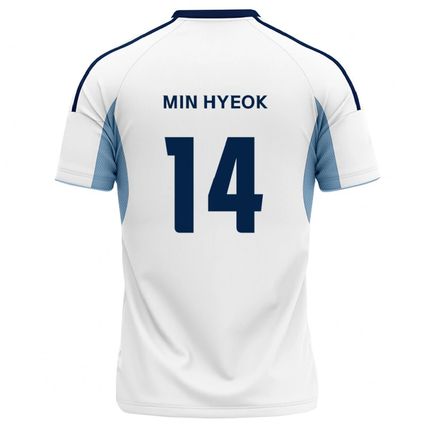 Danxen Damen Min-Hyeok Jeong #14 Königsblau Weiß Auswärtstrikot Trikot 2026/27 T-Shirt
