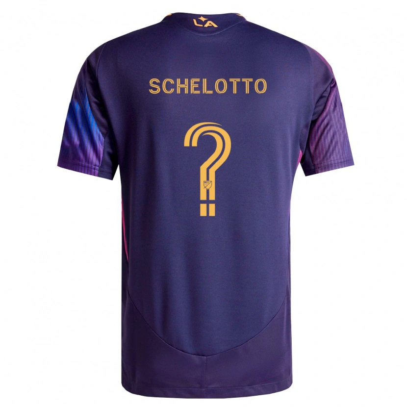Danxen Damen Nicolas Barros Schelotto #0 Tiefviolett Gelb Auswärtstrikot Trikot 2026/27 T-Shirt