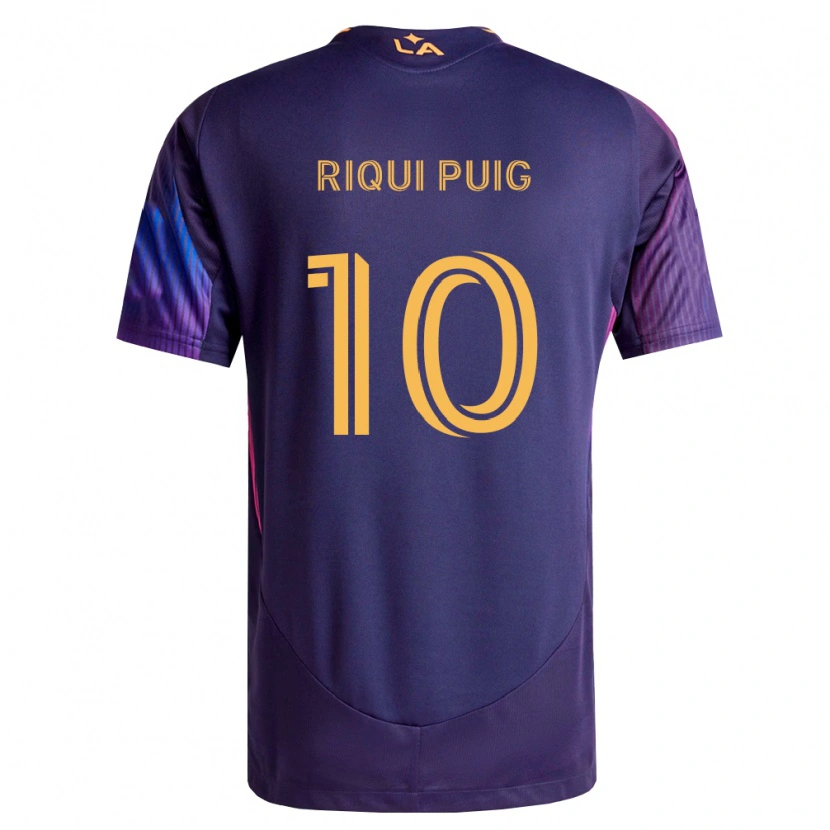 Danxen Damen Riqui Puig #10 Tiefviolett Gelb Auswärtstrikot Trikot 2026/27 T-Shirt