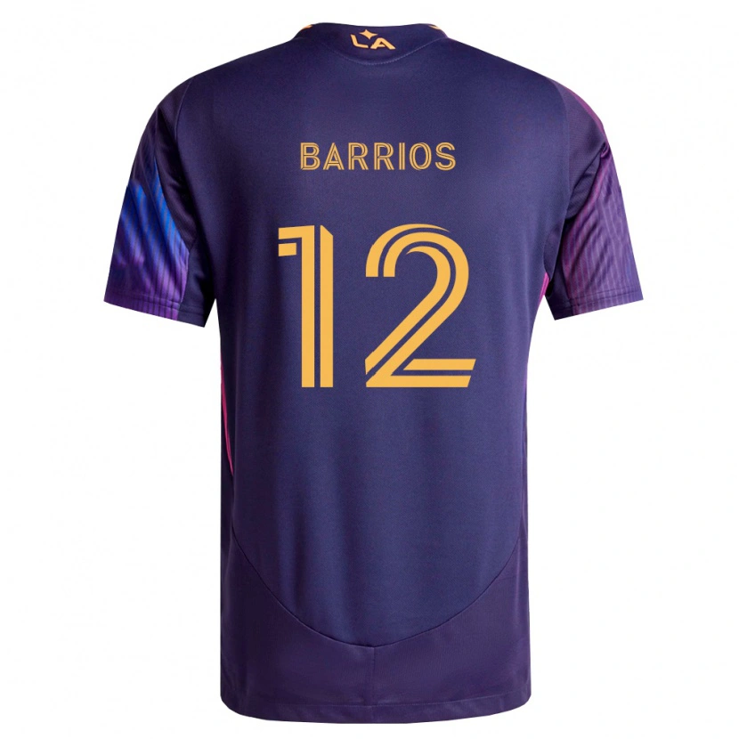 Danxen Damen Michael Barrios #12 Tiefviolett Gelb Auswärtstrikot Trikot 2026/27 T-Shirt