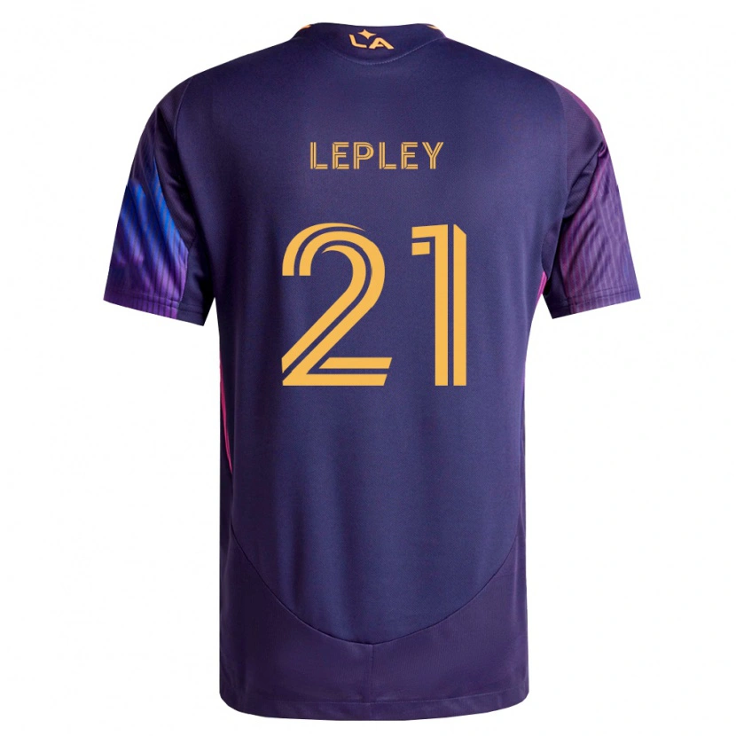 Danxen Damen Tucker Lepley #21 Tiefviolett Gelb Auswärtstrikot Trikot 2026/27 T-Shirt