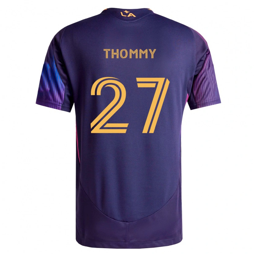 Danxen Damen Erik Thommy #27 Tiefviolett Gelb Auswärtstrikot Trikot 2026/27 T-Shirt