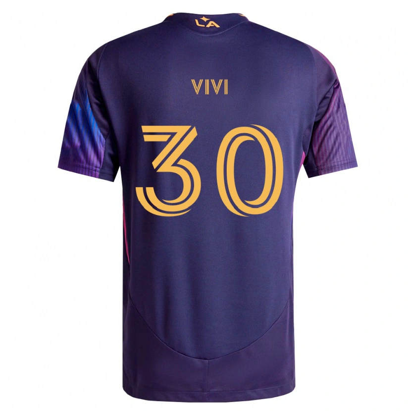 Danxen Damen Gino Vivi #30 Tiefviolett Gelb Auswärtstrikot Trikot 2026/27 T-Shirt