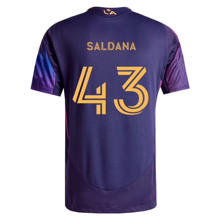 Danxen Damen Adam Saldaña #43 Tiefviolett Gelb Auswärtstrikot Trikot 2026/27 T-Shirt