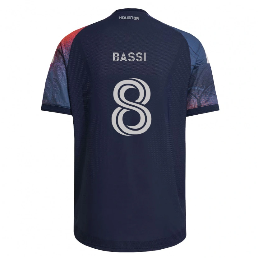 Danxen Damen Amine Bassi #8 Tiefblau Weiß Orange Auswärtstrikot Trikot 2026/27 T-Shirt