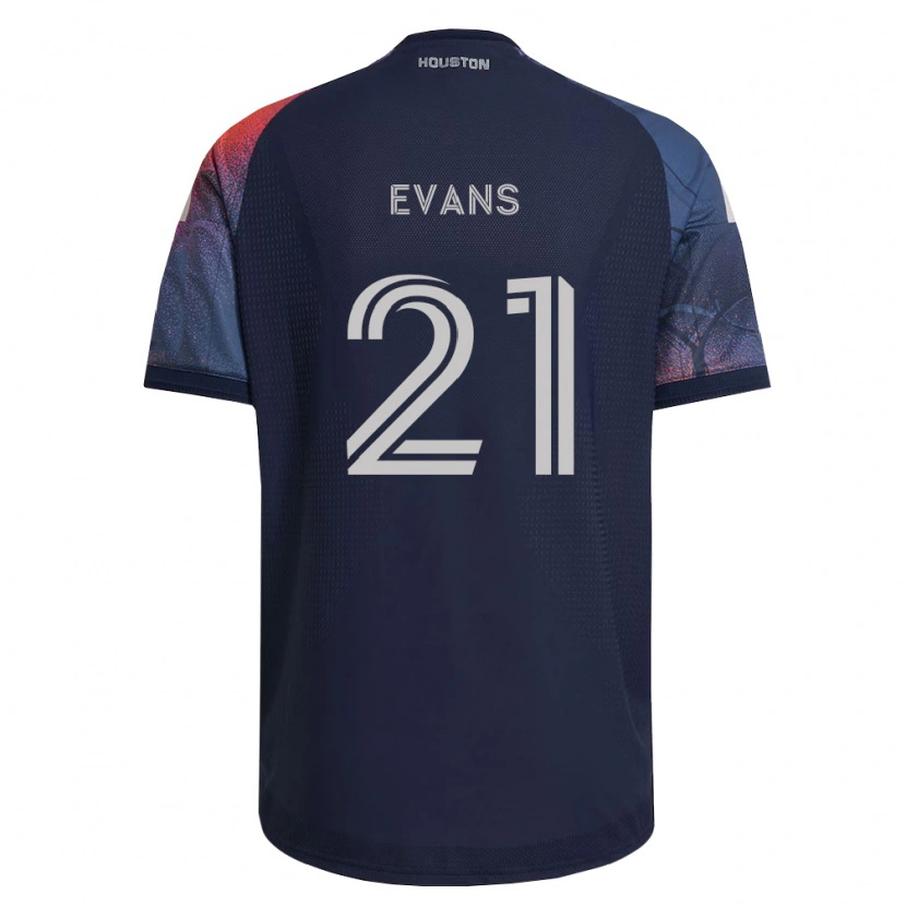 Danxen Damen Jacob Evans #21 Tiefblau Weiß Orange Auswärtstrikot Trikot 2026/27 T-Shirt