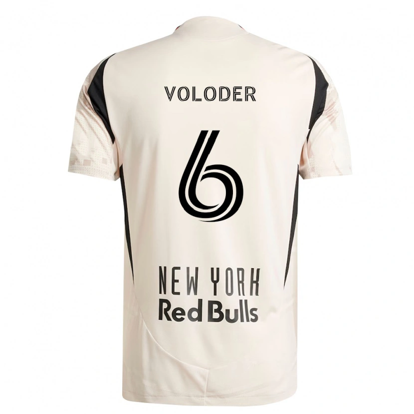 Danxen Damen Robert Voloder #6 Off-Weiß Rot Schwarz Auswärtstrikot Trikot 2026/27 T-Shirt