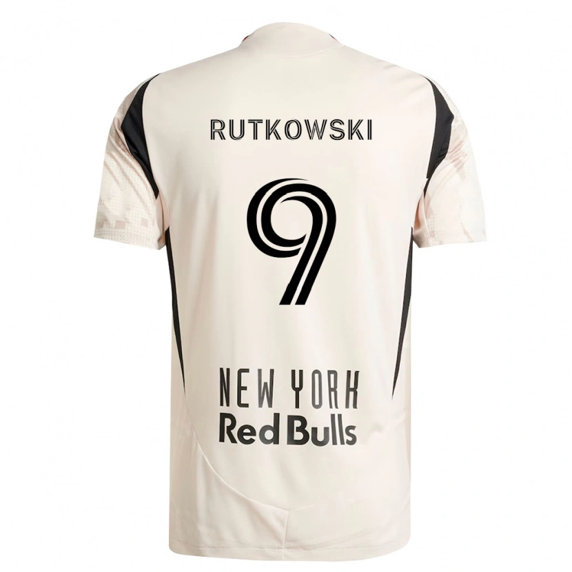 Danxen Damen David Rutkowski #9 Off-Weiß Rot Schwarz Auswärtstrikot Trikot 2026/27 T-Shirt
