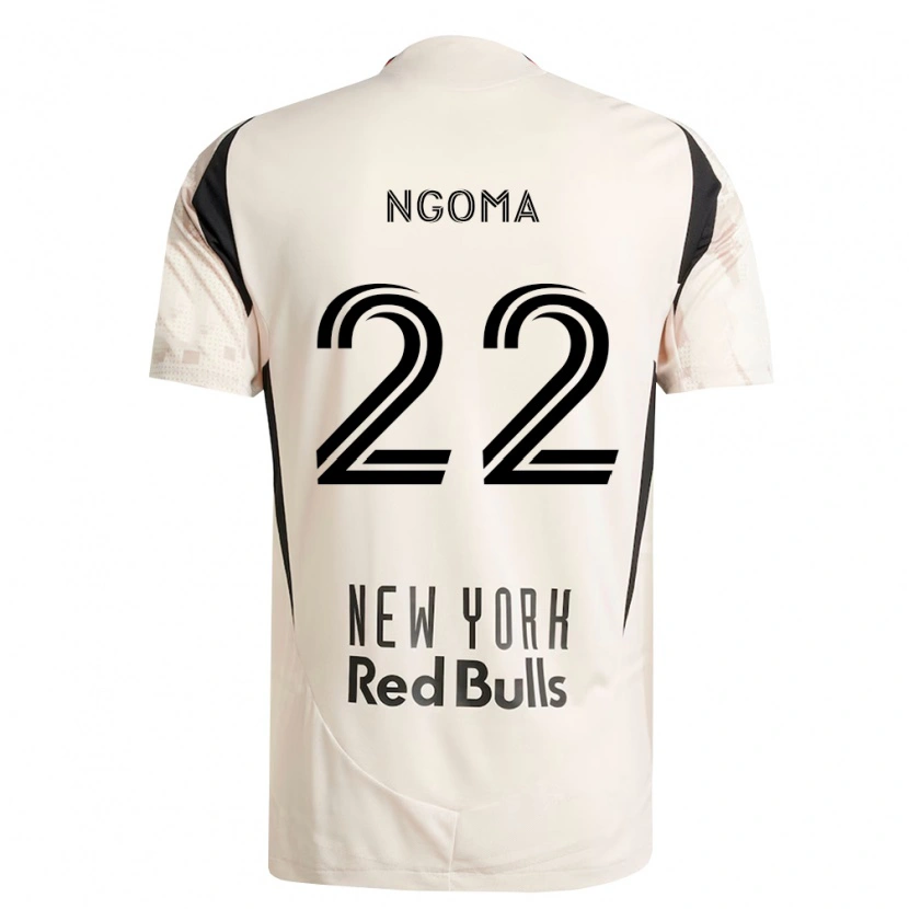 Danxen Damen Serge Ngoma #22 Off-Weiß Rot Schwarz Auswärtstrikot Trikot 2026/27 T-Shirt
