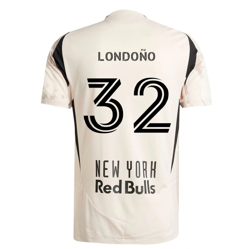 Danxen Damen Erick Londoño #32 Off-Weiß Rot Schwarz Auswärtstrikot Trikot 2026/27 T-Shirt