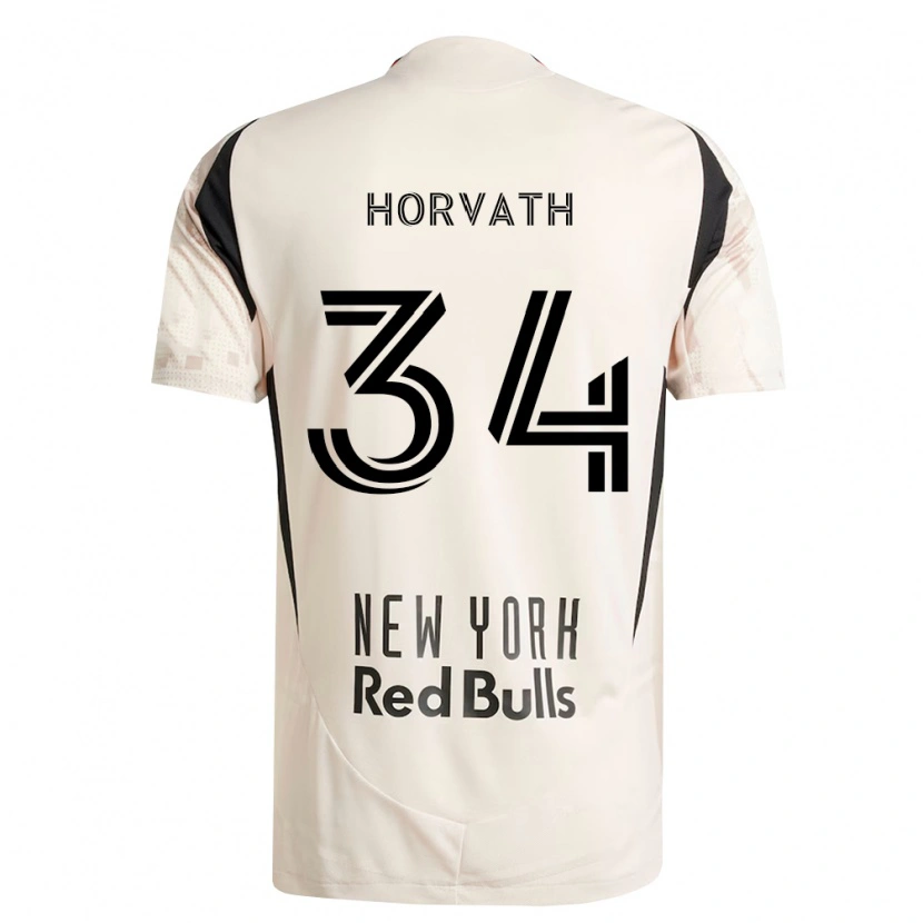 Danxen Damen Ethan Horvath #34 Off-Weiß Rot Schwarz Auswärtstrikot Trikot 2026/27 T-Shirt