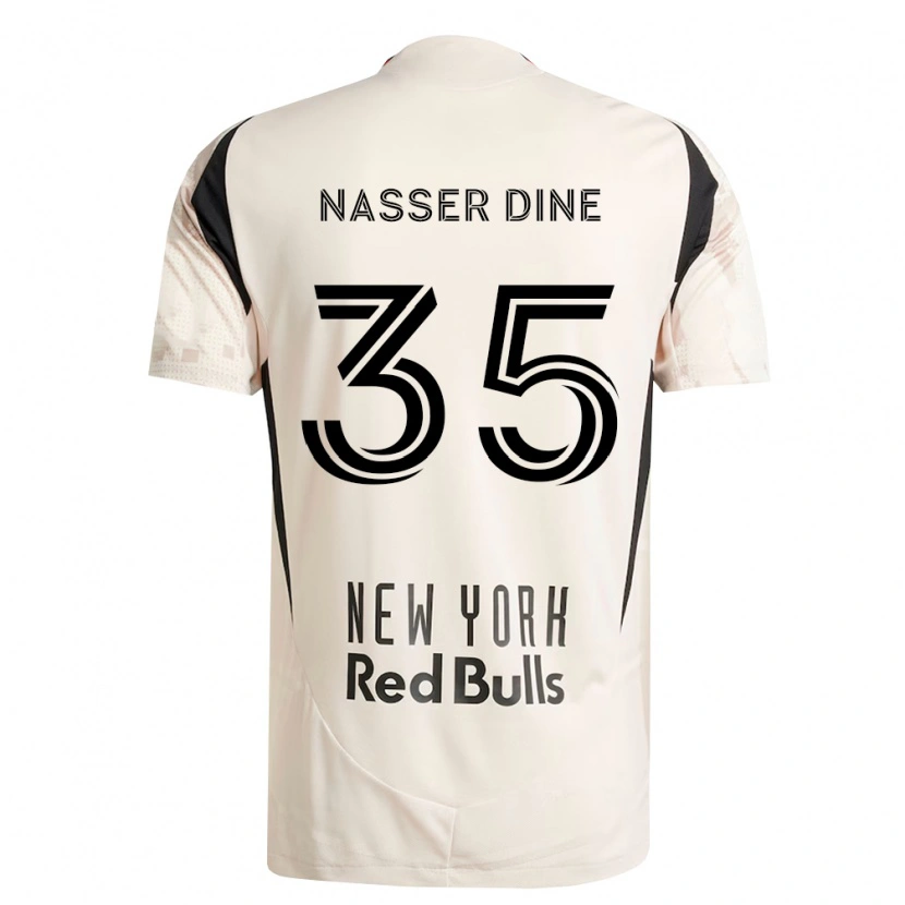 Danxen Damen Abdellahi Nasser Dine #35 Off-Weiß Rot Schwarz Auswärtstrikot Trikot 2026/27 T-Shirt