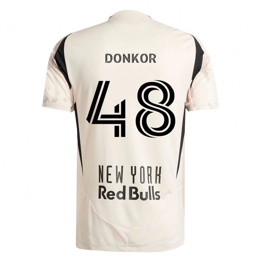 Danxen Damen Ronald Donkor #48 Off-Weiß Rot Schwarz Auswärtstrikot Trikot 2026/27 T-Shirt