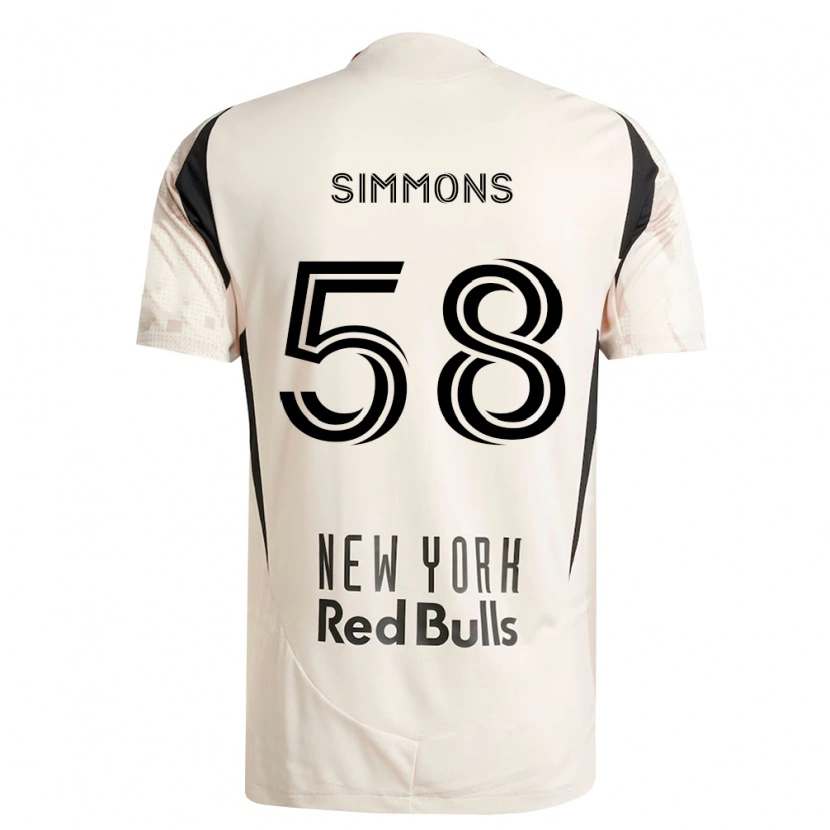 Danxen Damen Caleb Simmons #58 Off-Weiß Rot Schwarz Auswärtstrikot Trikot 2026/27 T-Shirt
