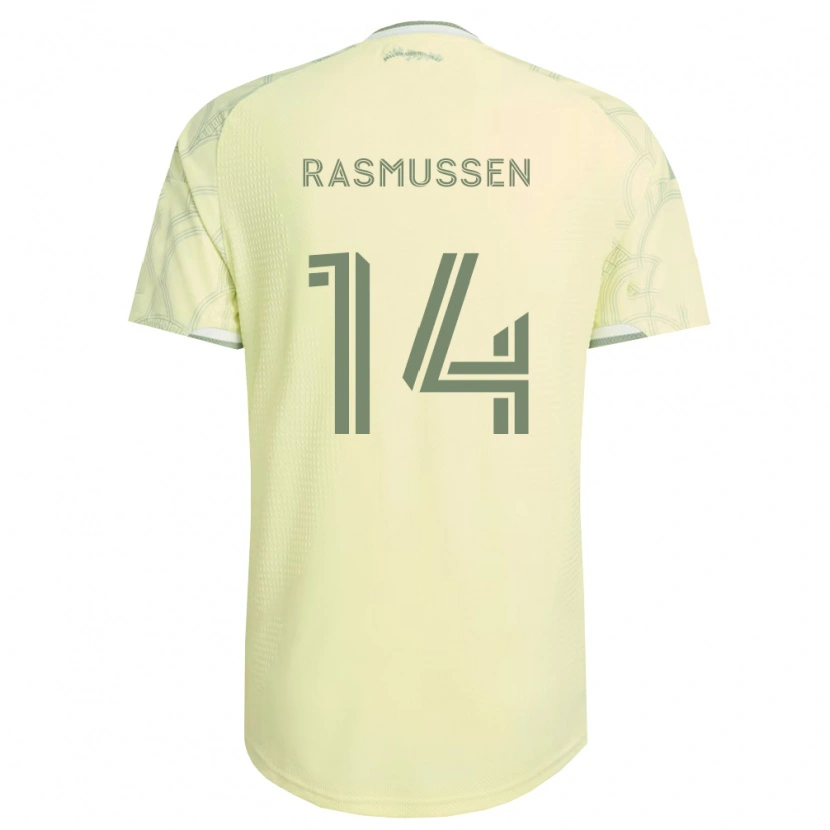 Danxen Damen Justin Rasmussen #14 Beige Weiß Auswärtstrikot Trikot 2026/27 T-Shirt