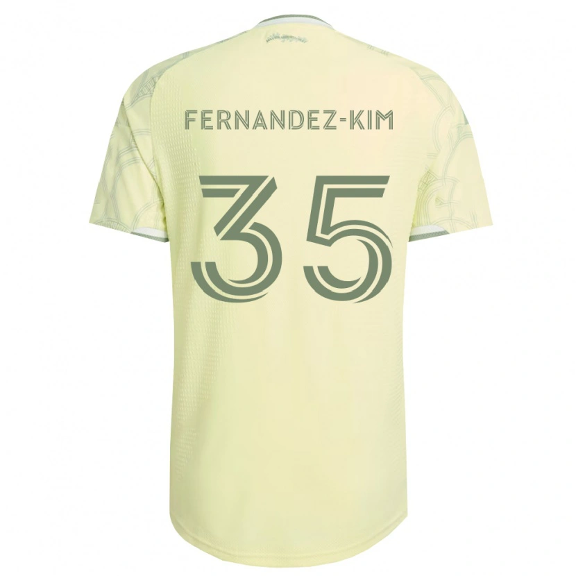 Danxen Damen Lucas Fernandez-Kim #35 Beige Weiß Auswärtstrikot Trikot 2026/27 T-Shirt
