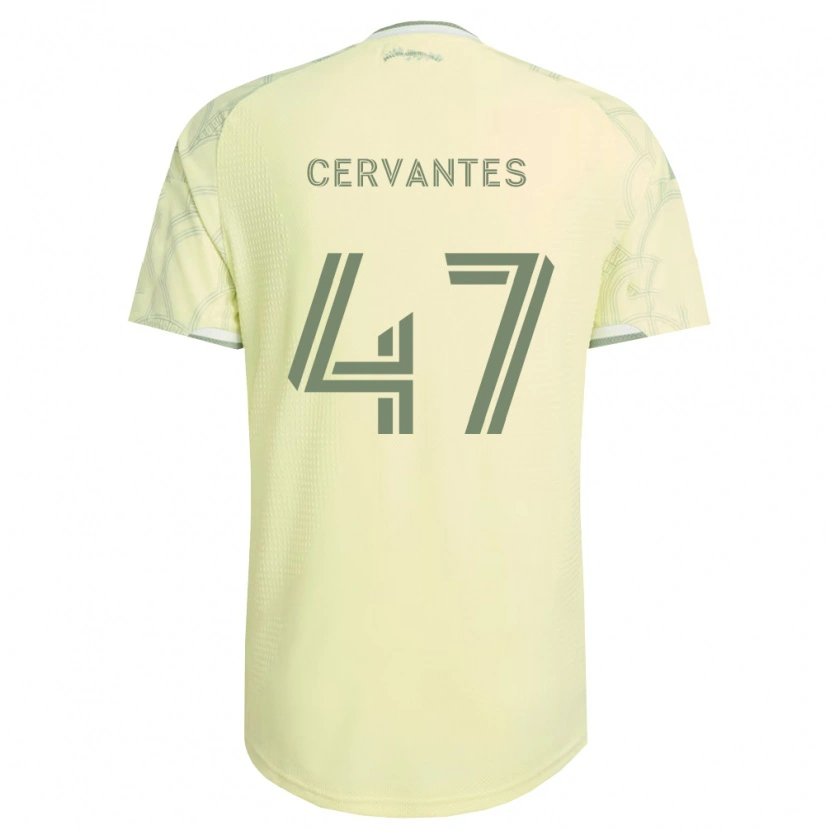 Danxen Damen Daniel Cervantes #47 Beige Weiß Auswärtstrikot Trikot 2026/27 T-Shirt