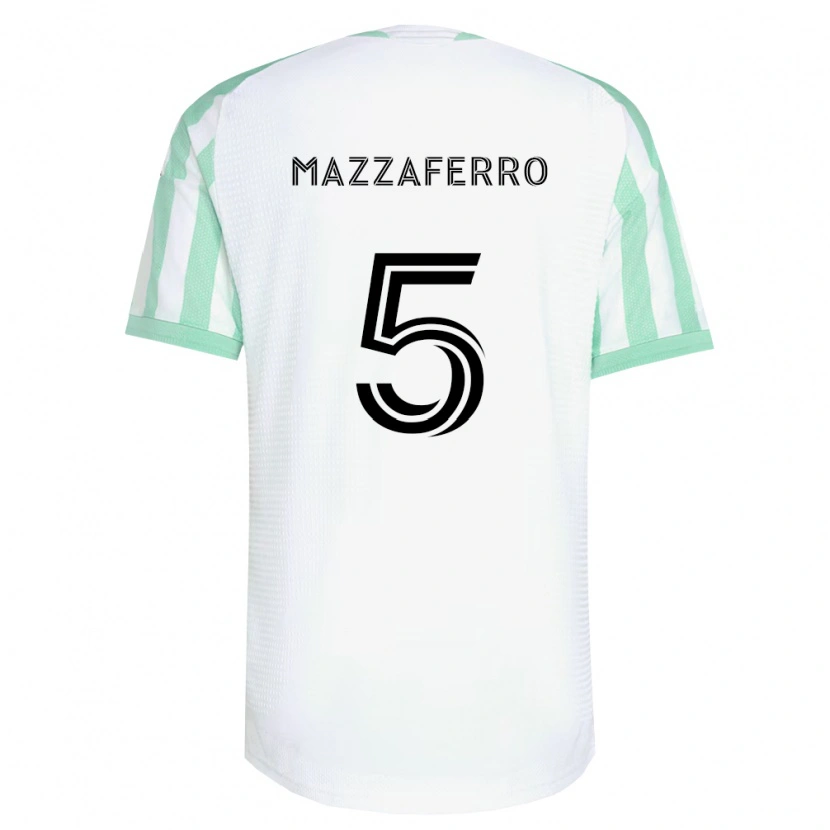 Danxen Damen Salvatore Mazzaferro #5 Hellgrün Schwarz Weiß Auswärtstrikot Trikot 2026/27 T-Shirt