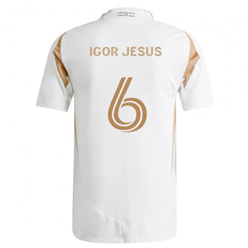 Danxen Damen Igor Jesus #6 Weiß Braun Auswärtstrikot Trikot 2026/27 T-Shirt