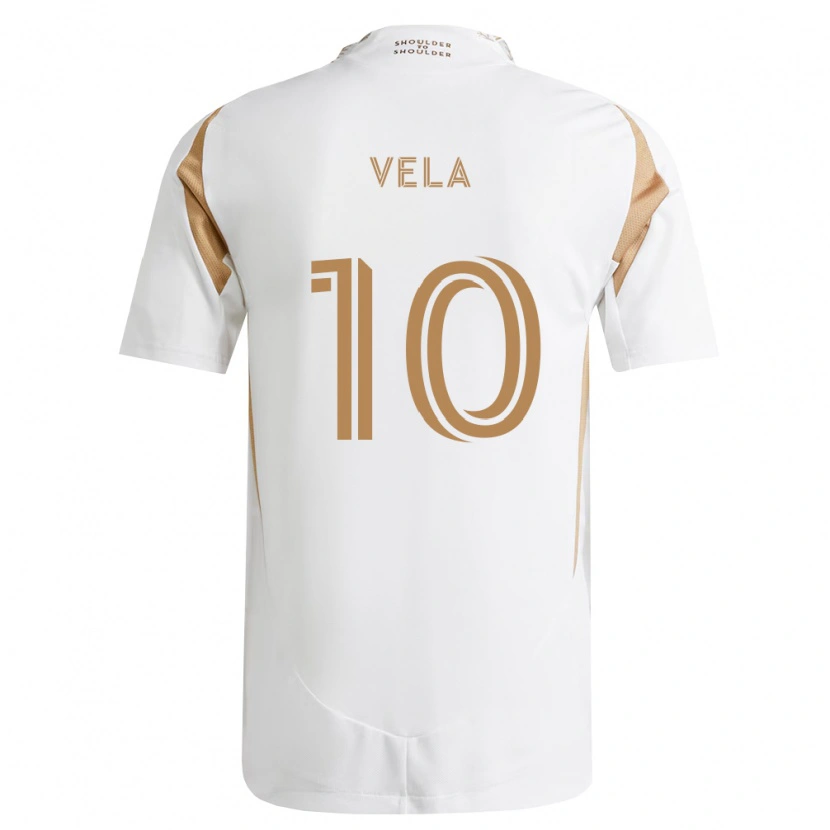 Danxen Damen Carlos Vela #10 Weiß Braun Auswärtstrikot Trikot 2026/27 T-Shirt