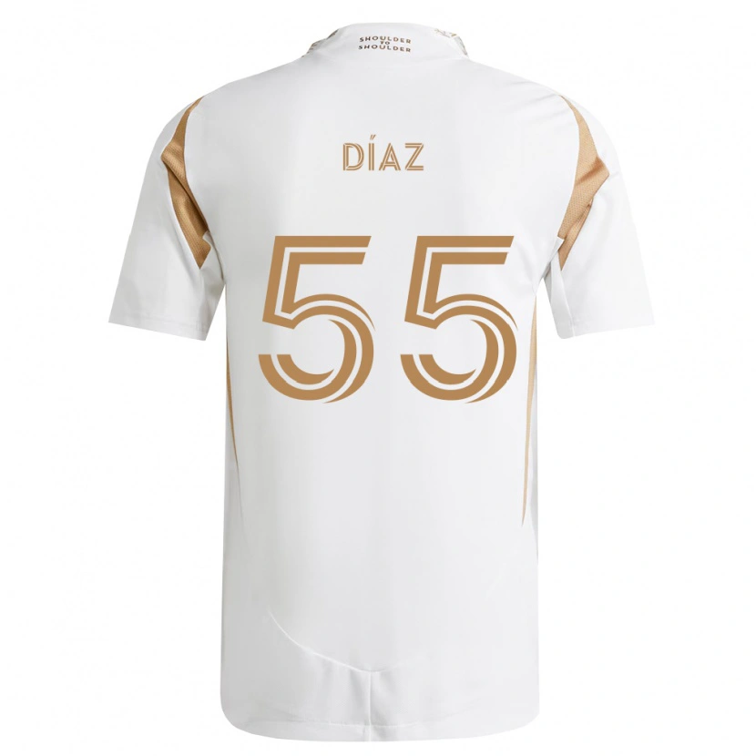 Danxen Damen Érick Díaz #55 Weiß Braun Auswärtstrikot Trikot 2026/27 T-Shirt
