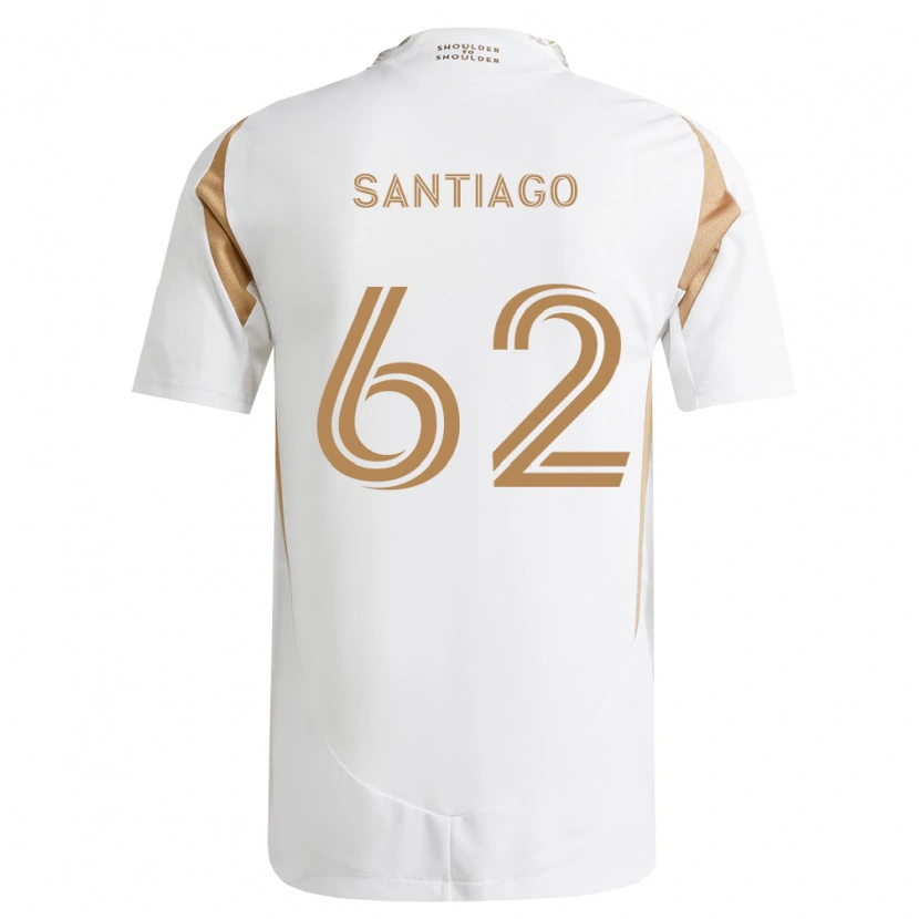 Danxen Damen Joshua Santiago #62 Weiß Braun Auswärtstrikot Trikot 2026/27 T-Shirt
