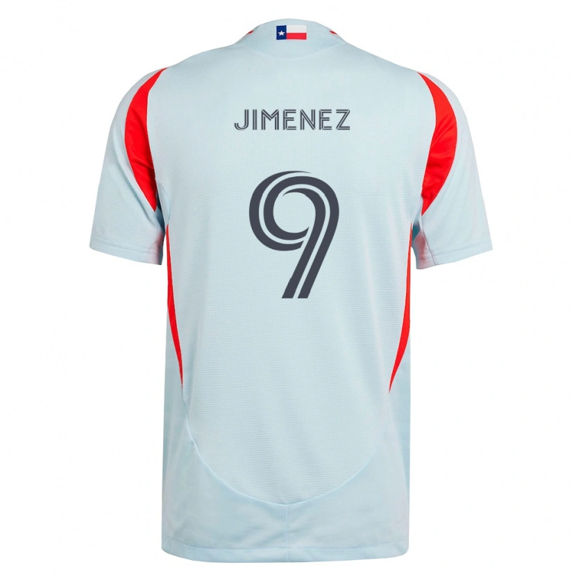 Danxen Damen Jesús Jiménez #9 Dunkelgrau Weiß Rot Auswärtstrikot Trikot 2026/27 T-Shirt