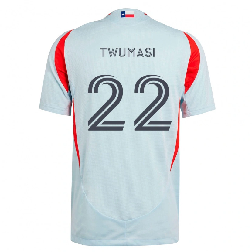 Danxen Damen Ema Twumasi #22 Dunkelgrau Weiß Rot Auswärtstrikot Trikot 2026/27 T-Shirt