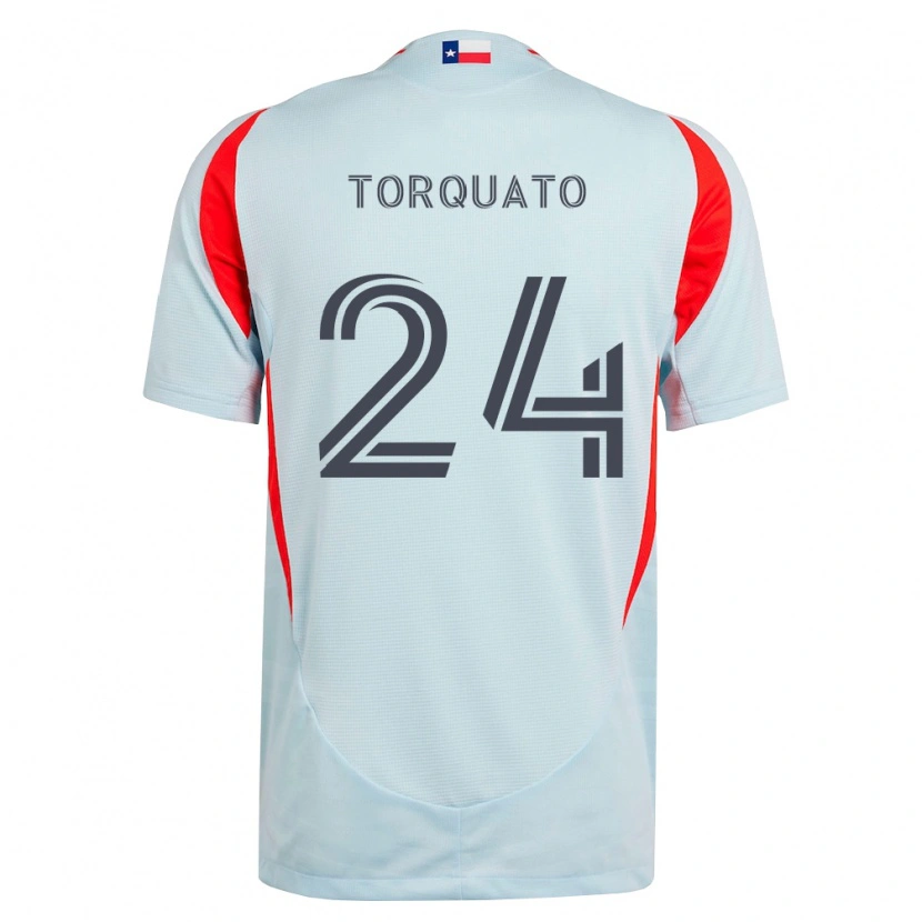 Danxen Damen Joshua Torquato #24 Dunkelgrau Weiß Rot Auswärtstrikot Trikot 2026/27 T-Shirt