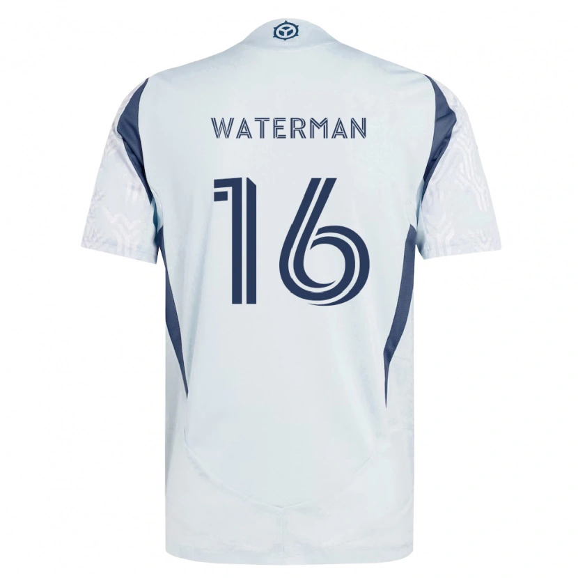 Danxen Damen Joel Waterman #16 Blau Grau Weiß Auswärtstrikot Trikot 2026/27 T-Shirt